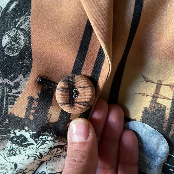 Vanessa G silk environmental statement blazer Jacket - Picture 8 of 16